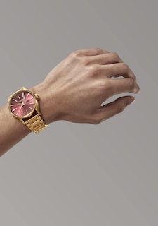 Foto 6 | Reloj Nixon Sentry Ss A356 Oxblood Sunray/gold Para Hombre - Venta Internacional.