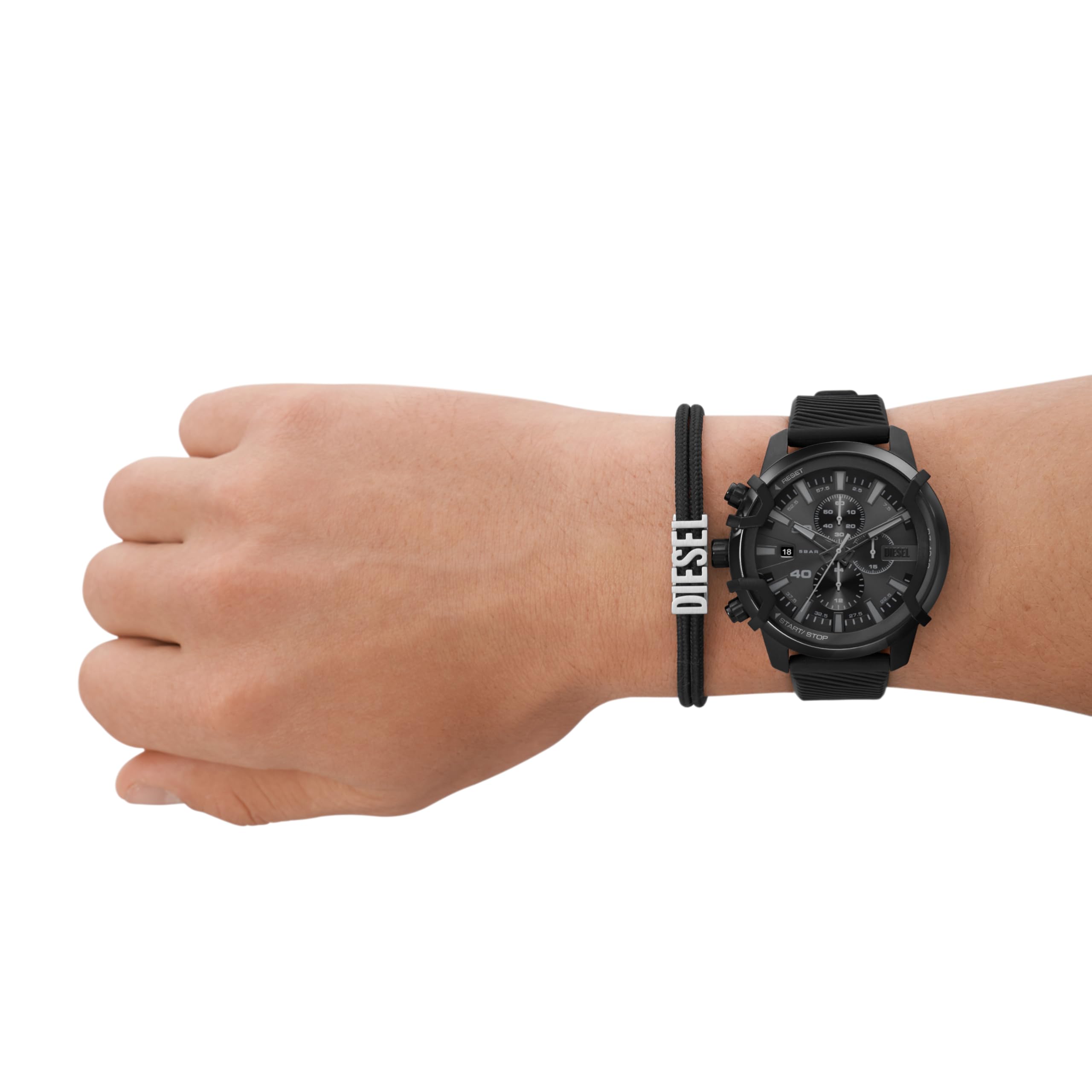 Foto 6 pulgar | Set De Regalo De Reloj Y Pulsera Diesel Griffed Dz4650set Para Hombre - Venta Internacional.