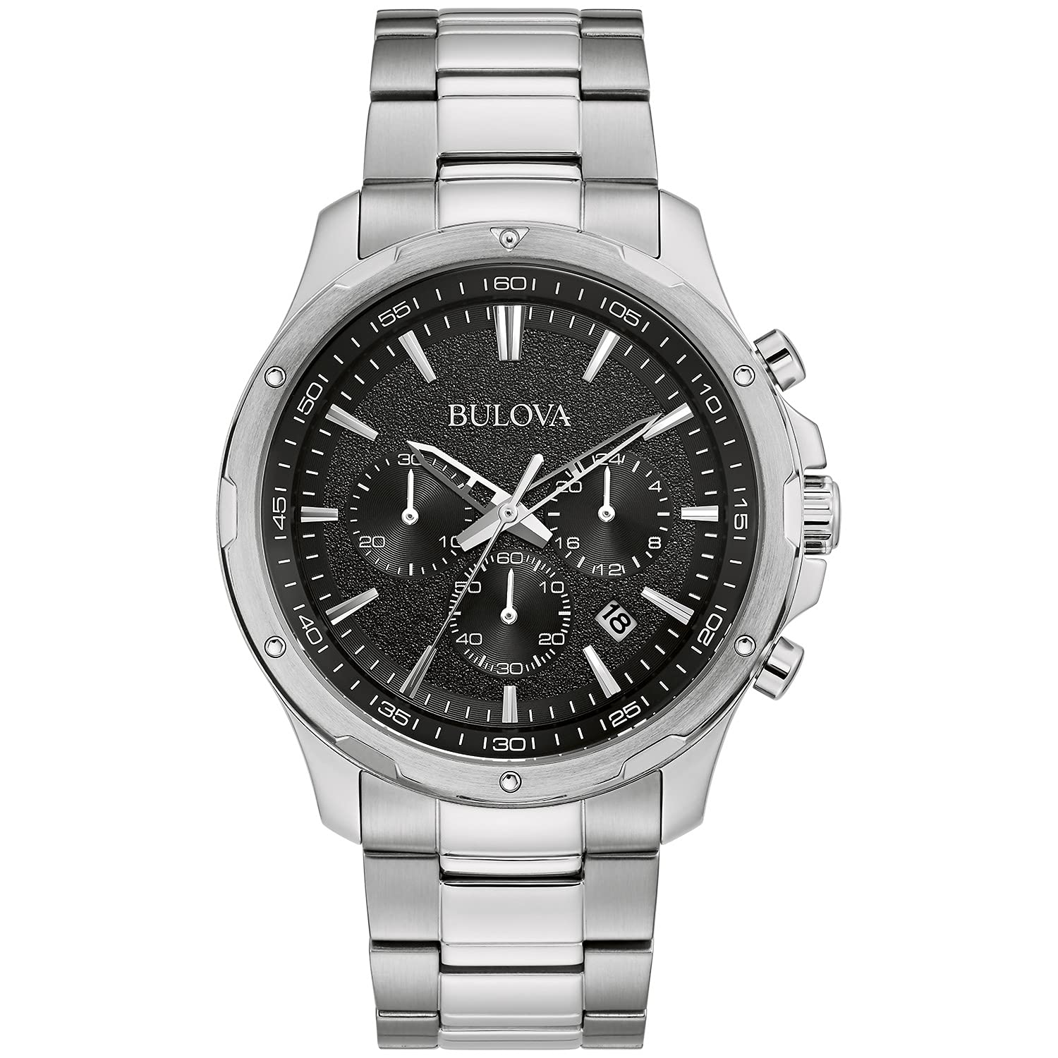 Reloj Bulova Classic 96b336 Chronograph 43mm De Acero Inoxidable - Venta Internacional.