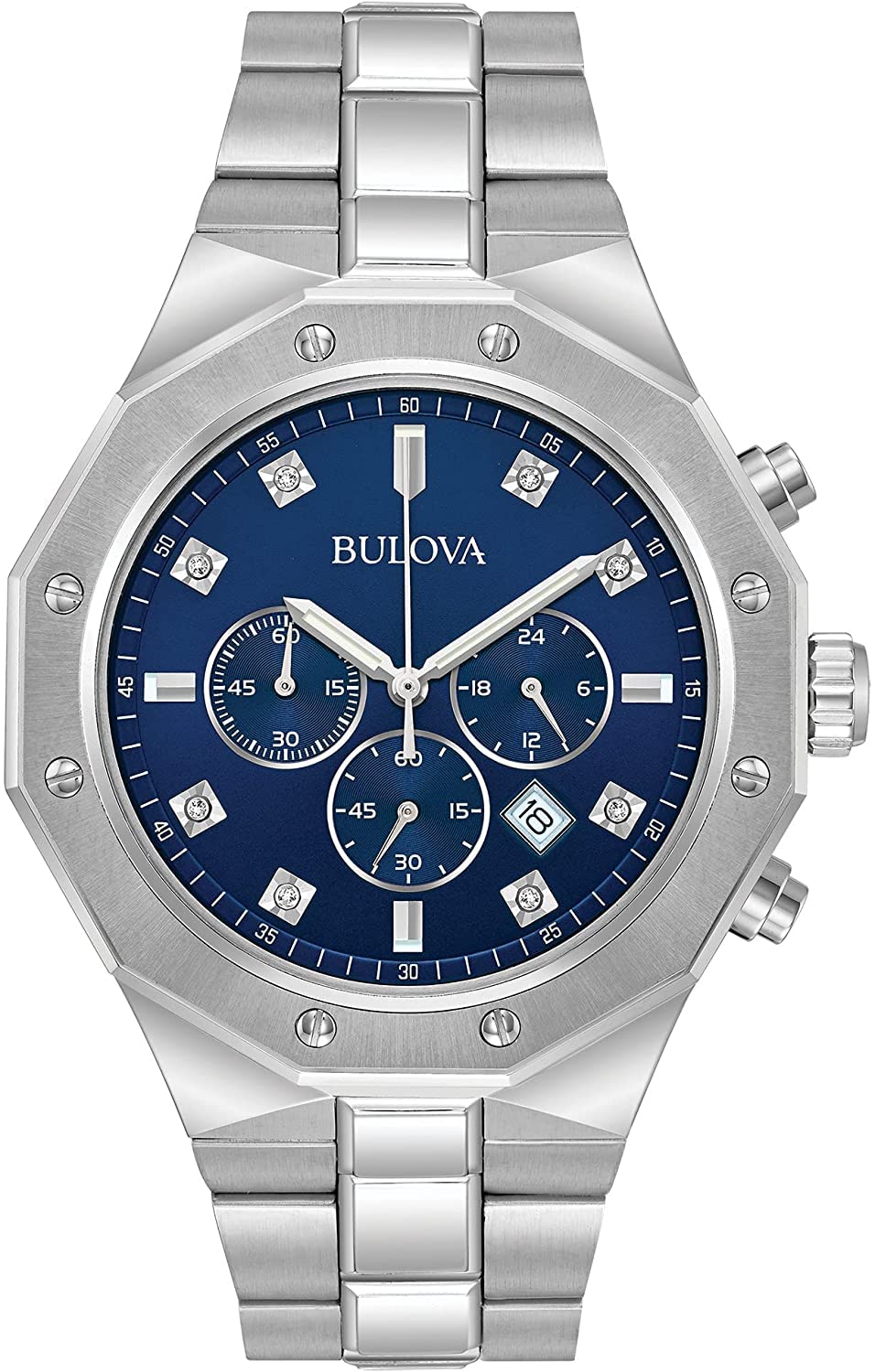 Foto 2 pulgar | Reloj Bulova Classic Diamond Con 6 Manecillas, Cronógrafo De 44 Mm Para Hombre - Venta Internacional.