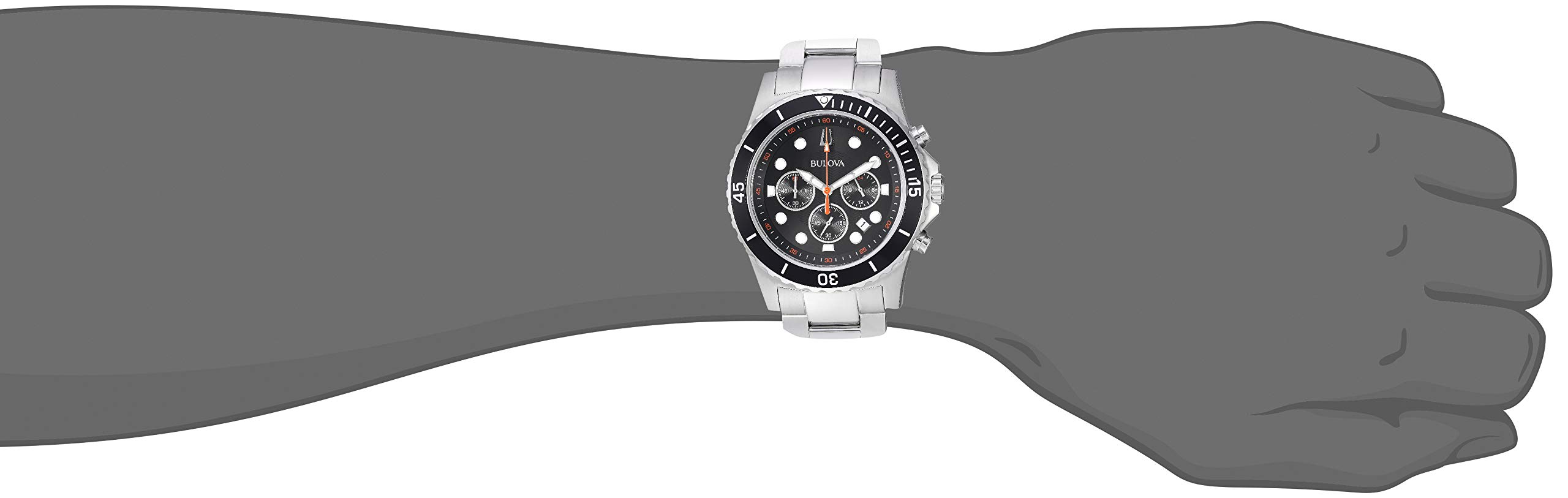 Foto 2 | Reloj Bulova Classic Sport con Cronógrafo de 6 Manecillas 44 mm Para Hombre - Venta Internacional