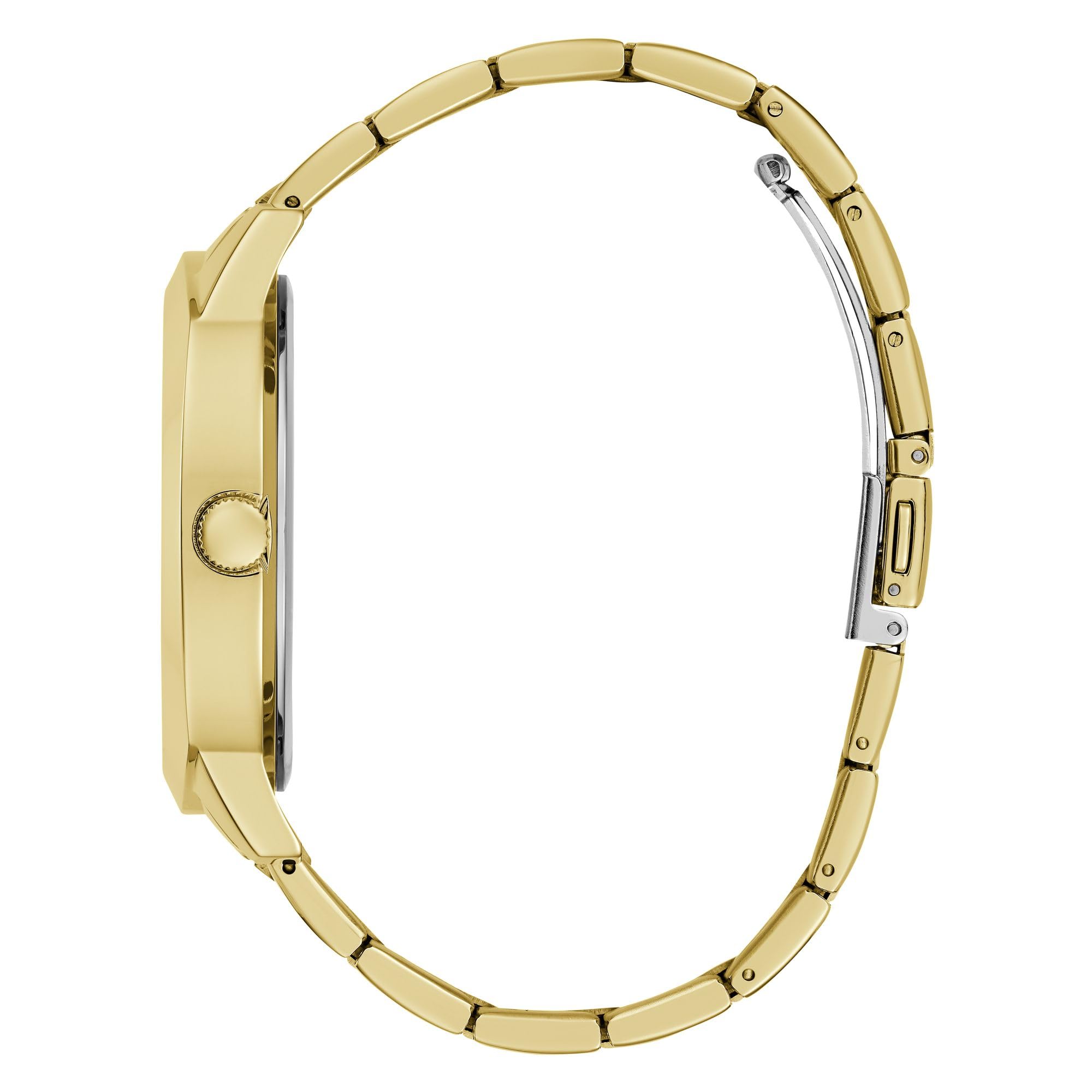 Foto 3 pulgar | Reloj Guess Para Hombre, Pulsera Dorada De 44 Mm Con Esfera Color Champán - Venta Internacional.
