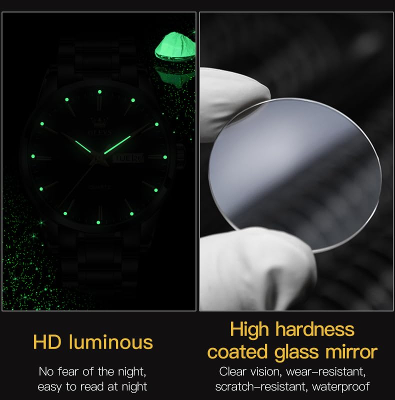 Foto 5 | Reloj Olevs Black Business Dress Analog Quartz Para Hombre - Venta Internacional.