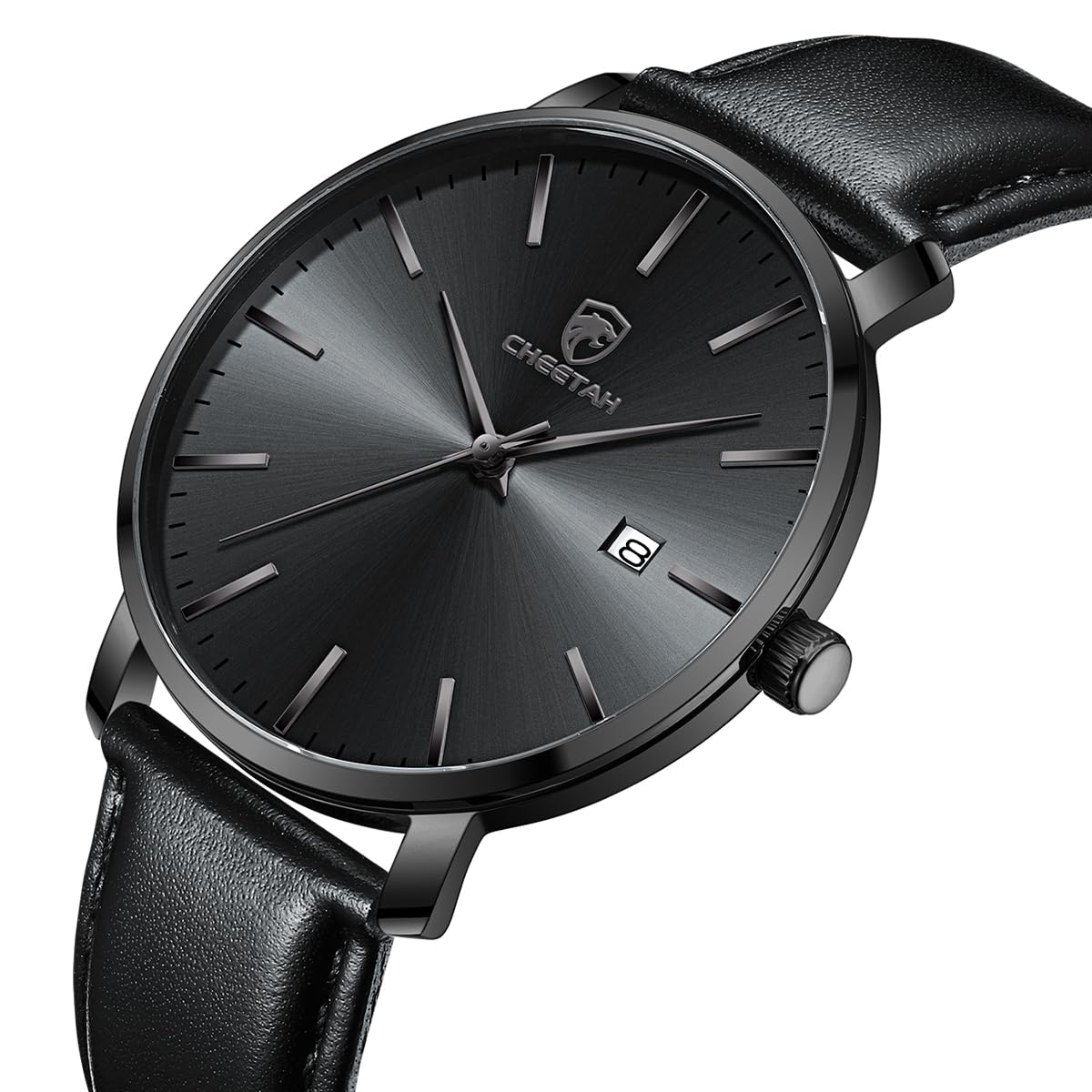 Foto 3 pulgar | Reloj Cheetah Minimalist Waterproof Quartz Para Hombre Negro - Venta Internacional.