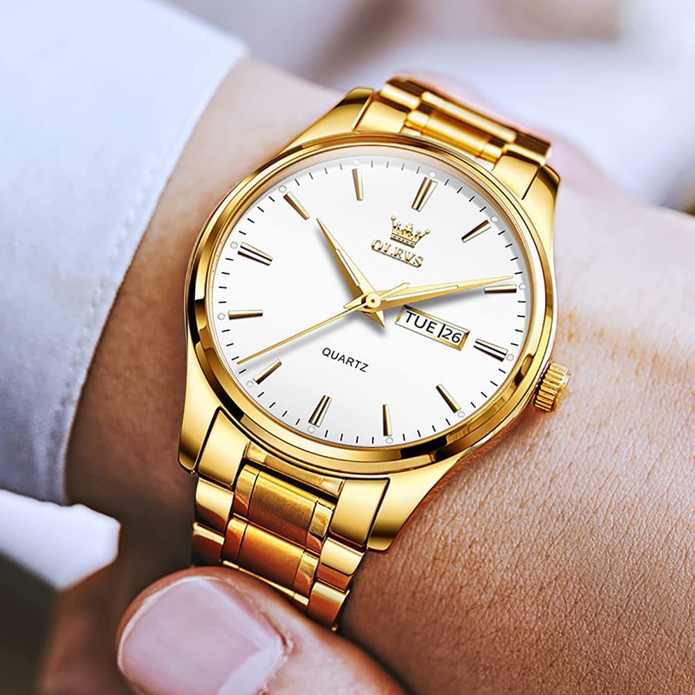 Foto 4 pulgar | Reloj Olevs, Vestido De Negocios Plateado, Analógico, Cuarzo, Fecha, Para Hombre - Venta Internacional.