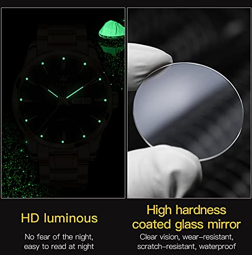 Foto 6 pulgar | Reloj Olevs, Vestido De Negocios Plateado, Analógico, Cuarzo, Fecha, Para Hombre - Venta Internacional.