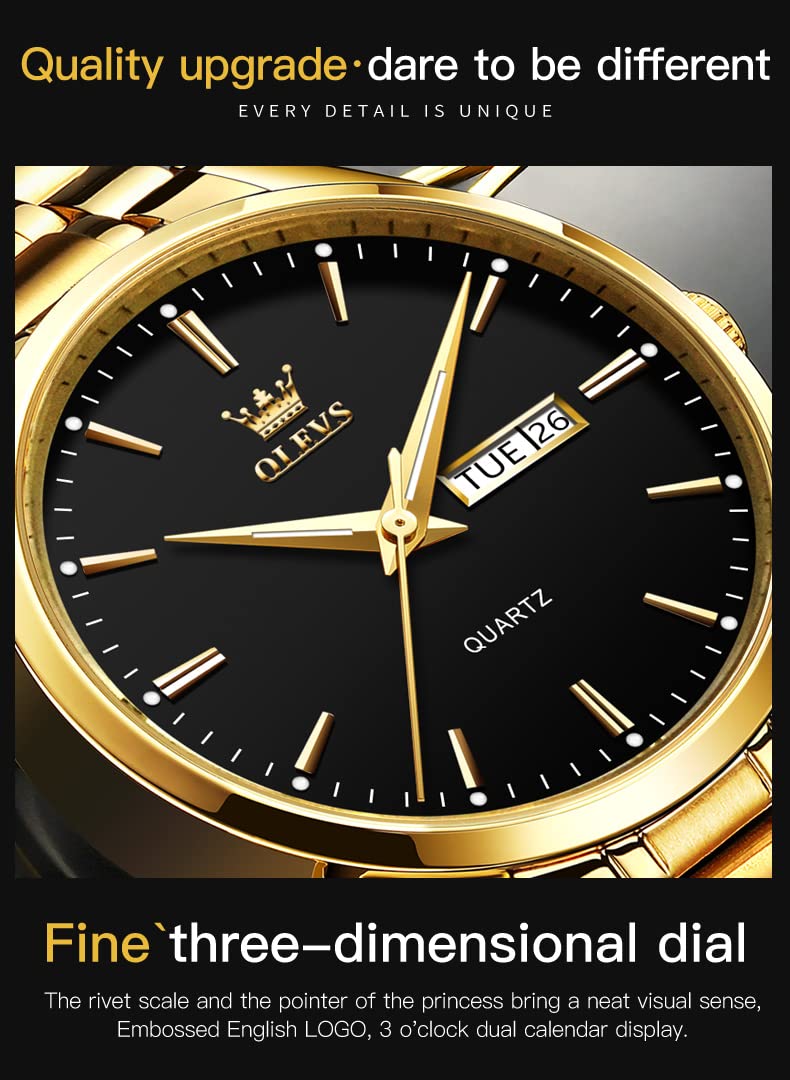 Foto 7 | Reloj Olevs, Vestido De Negocios Plateado, Analógico, Cuarzo, Fecha, Para Hombre - Venta Internacional.