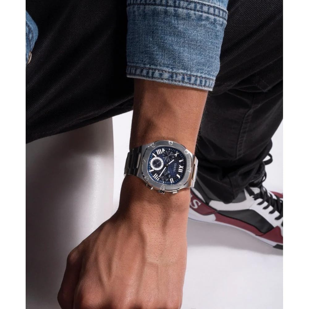 Foto 6 pulgar | El Reloj Guess No Aplica Headline Quartz Para Hombres - Venta Internacional.