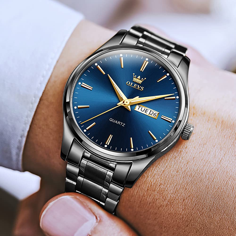 Foto 4 pulgar | Reloj De Pulsera Olevs Business Dress Analog Quartz Para Hombre - Venta Internacional.
