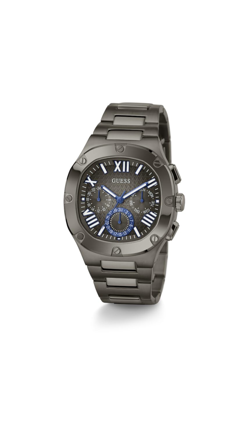 Foto 3 pulgar | Reloj Guess Para Hombre, Correa De Metal Plomizo Con Caja De 42 Mm - Venta Internacional.