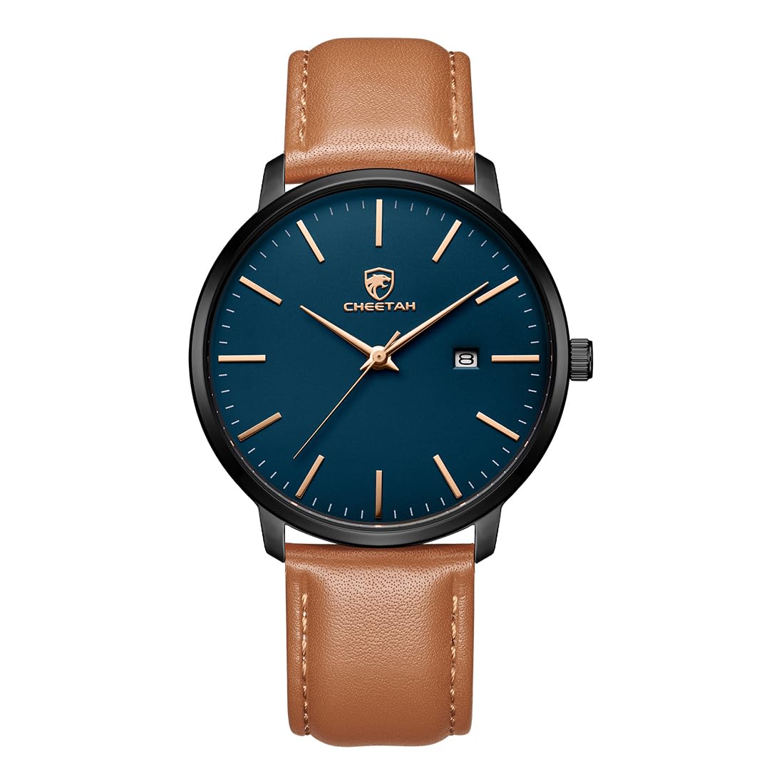 Foto 2 pulgar | Reloj Cheetah Minimalist Waterproof Quartz Para Hombre Negro - Venta Internacional.