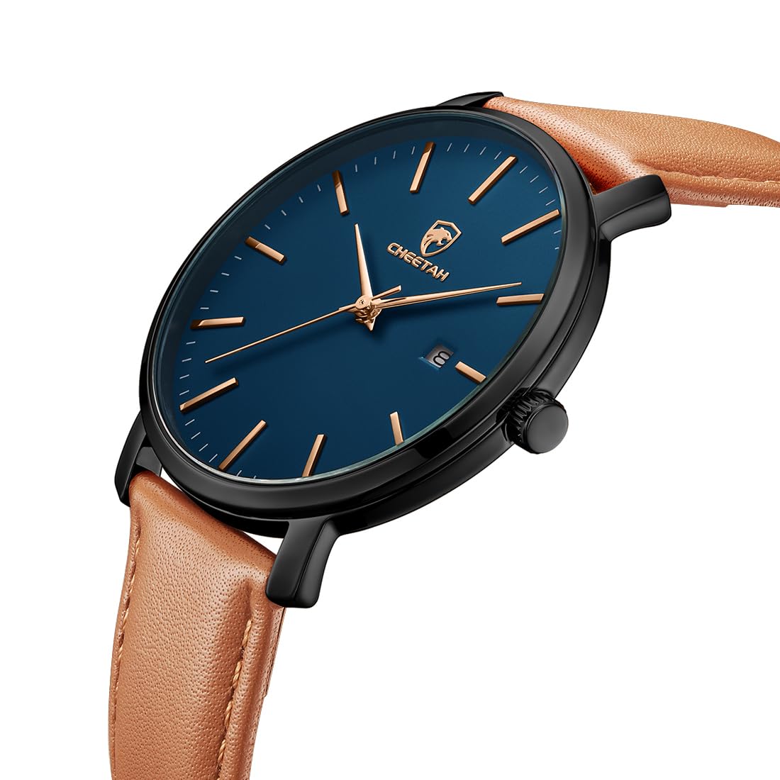 Foto 3 pulgar | Reloj Cheetah Minimalist Waterproof Quartz Para Hombre Negro - Venta Internacional.