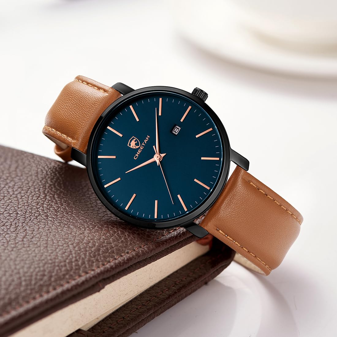 Foto 4 | Reloj Cheetah Minimalist Waterproof Quartz Para Hombre Negro - Venta Internacional.