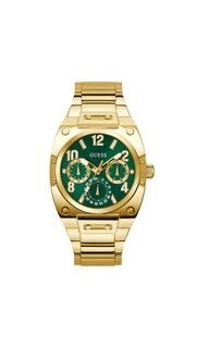 Foto 1 | Reloj Guess Para Hombre, Pulsera En Tono Dorado, Esfera Verde, Caja De 43 Mm - Venta Internacional.