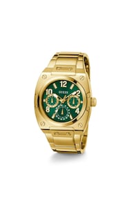 Foto 2 | Reloj Guess Para Hombre, Pulsera En Tono Dorado, Esfera Verde, Caja De 43 Mm - Venta Internacional.