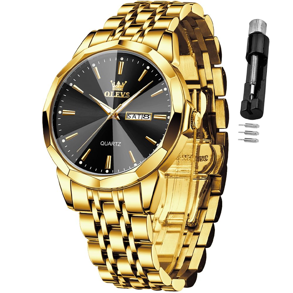 Reloj Olevs, Vestido De Negocios De Cuarzo Y Acero Inoxidable, Fácil De Leer, Para Hombre - Venta Internacional.