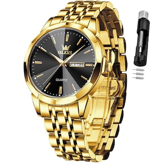 Foto 1 | Reloj Olevs, Vestido De Negocios De Cuarzo Y Acero Inoxidable, Fácil De Leer, Para Hombre - Venta Internacional.