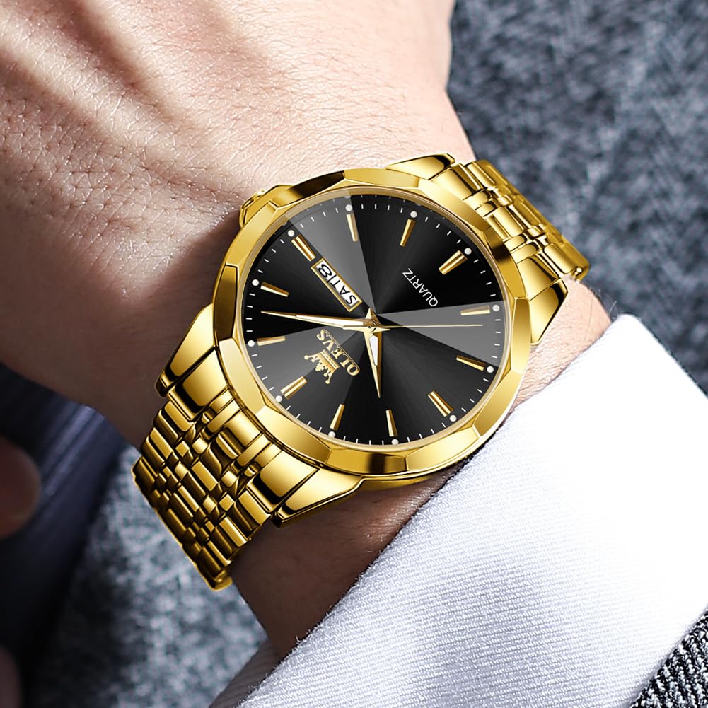 Foto 2 | Reloj Olevs, Vestido De Negocios De Cuarzo Y Acero Inoxidable, Fácil De Leer, Para Hombre - Venta Internacional.