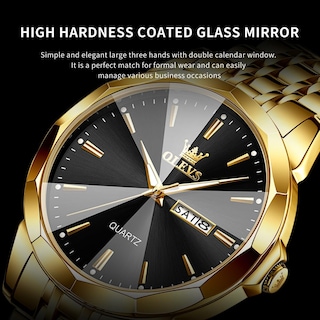 Foto 4 | Reloj Olevs, Vestido De Negocios De Cuarzo Y Acero Inoxidable, Fácil De Leer, Para Hombre - Venta Internacional.