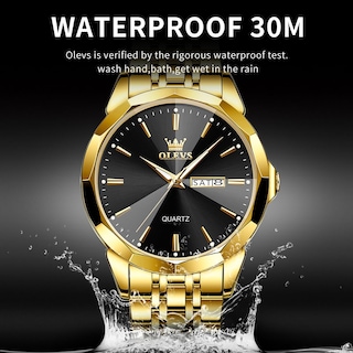 Foto 5 | Reloj Olevs, Vestido De Negocios De Cuarzo Y Acero Inoxidable, Fácil De Leer, Para Hombre - Venta Internacional.