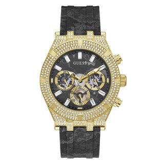 Foto 1 | Reloj Deportivo Guess Crystal Multifunción 44 Mm Para Hombre, Color Negro - Venta Internacional.