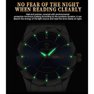 Foto 6 | Reloj Calendario De Acero De Tungsteno Impermeable Para Hombre - Venta Internacional.