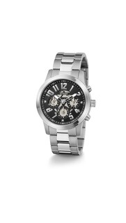 Foto 2 | Reloj Guess Para Hombre, Funda De Pulsera Guess, Tono Plateado, 44 Mm - Venta Internacional.