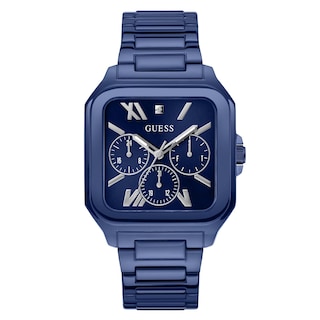 Foto 1 | Reloj Guess Para Hombre, Correa Azul De 42 Mm, Esfera Azul Y Caja De Acero Inoxidable - Venta Internacional.