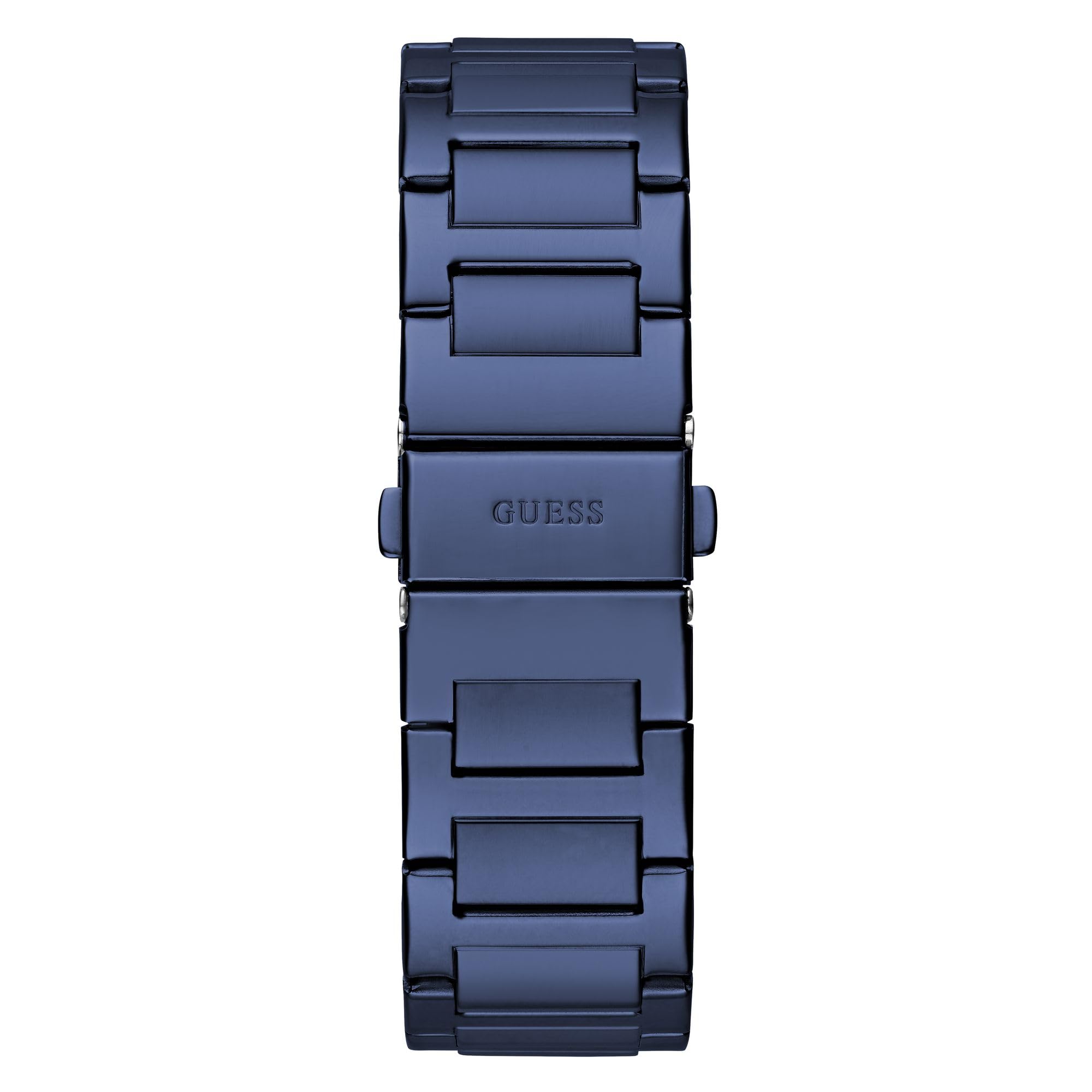 Foto 5 pulgar | Reloj Guess Para Hombre, Correa Azul De 42 Mm, Esfera Azul Y Caja De Acero Inoxidable - Venta Internacional.