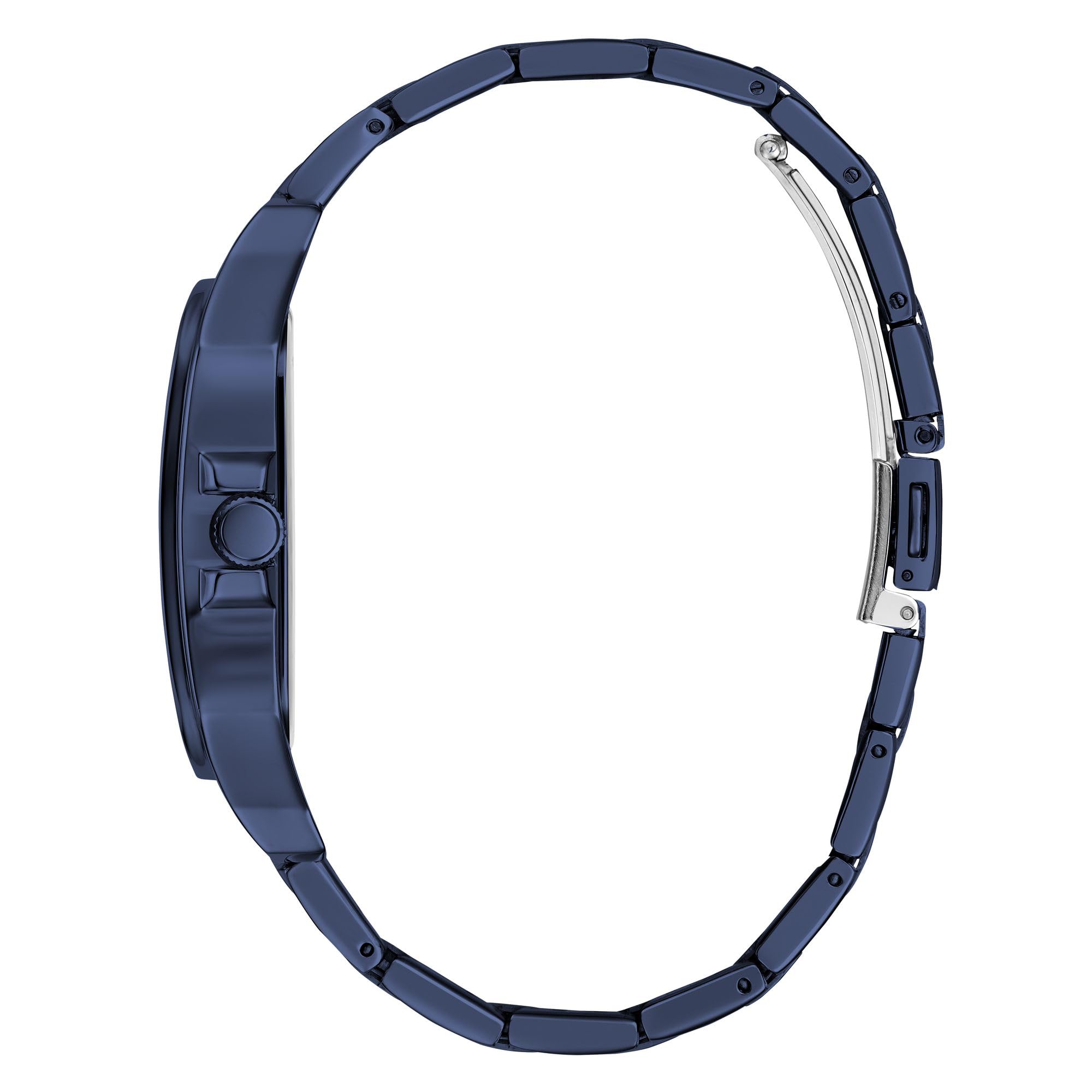 Foto 6 pulgar | Reloj Guess Para Hombre, Correa Azul De 42 Mm, Esfera Azul Y Caja De Acero Inoxidable - Venta Internacional.