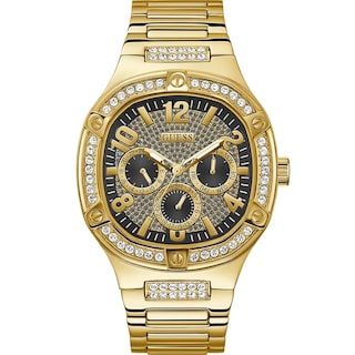 Foto 1 | Reloj Guess Para Hombre Con Caja De Acero Inoxidable De 46 Mm En Tono Dorado - Venta Internacional.