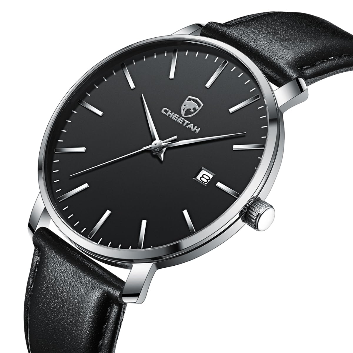 Foto 3 pulgar | Reloj Cheetah Minimalist Waterproof Quartz Para Hombre Negro - Venta Internacional.