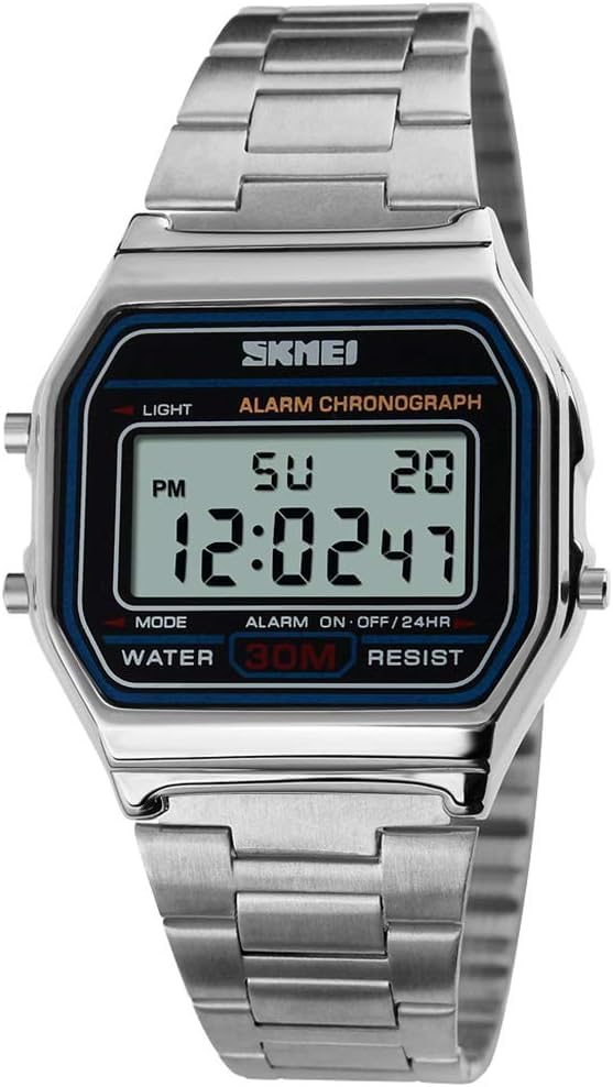 Reloj Digital Sne De Acero Inoxidable Resistente Al Agua Para Hombre - Venta Internacional.
