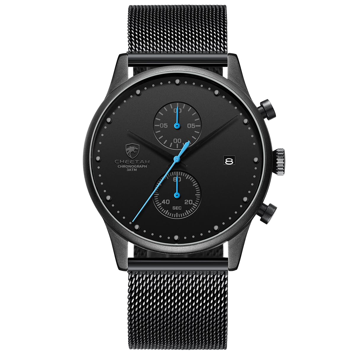 Foto 1 | Reloj Cheetah Cronógrafo Analógico De Cuarzo Resistente Al Agua Para Hombre - Venta Internacional.