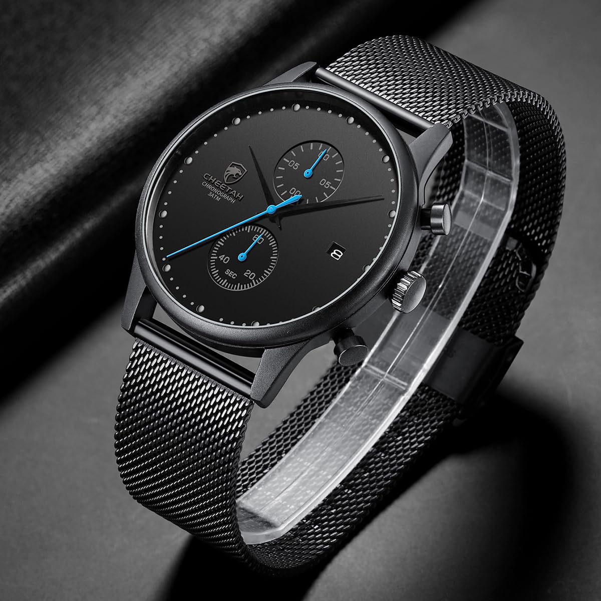 Foto 4 | Reloj Cheetah Cronógrafo Analógico De Cuarzo Resistente Al Agua Para Hombre - Venta Internacional.