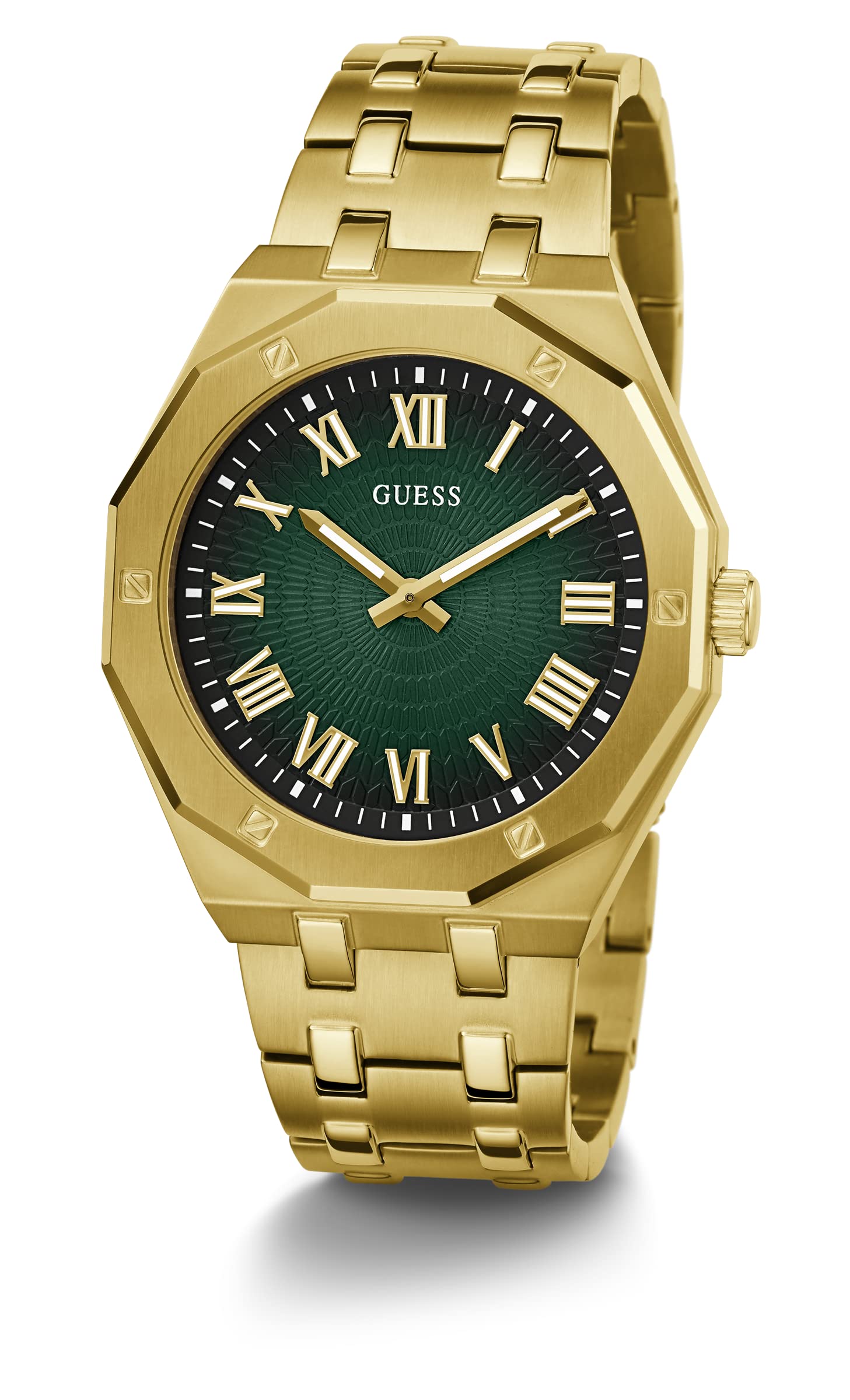 Foto 5 | Reloj Guess Para Hombre Con Caja De Acero Inoxidable En Tono Dorado De 42 Mm - Venta Internacional.