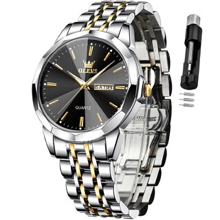 Foto 1 | Reloj Olevs Vestido De Negocios Simple Plateado Para Hombre A Prueba De Agua - Venta Internacional.