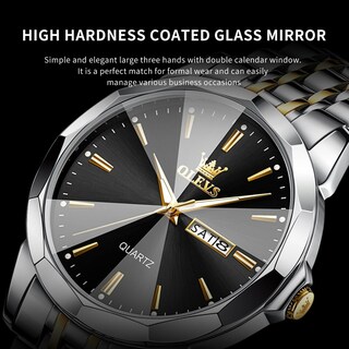 Foto 4 | Reloj Olevs Vestido De Negocios Simple Plateado Para Hombre A Prueba De Agua - Venta Internacional.