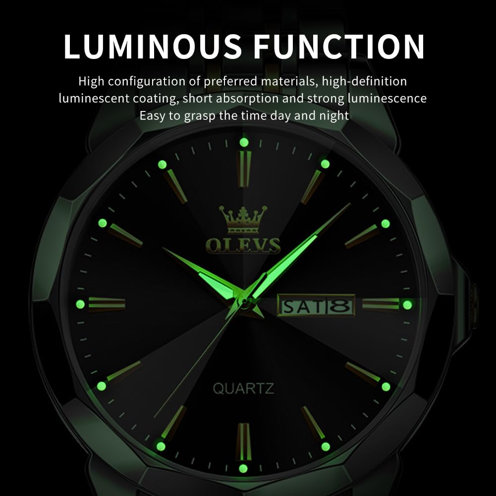 Foto 7 pulgar | Reloj Olevs Vestido De Negocios Simple Plateado Para Hombre A Prueba De Agua - Venta Internacional.