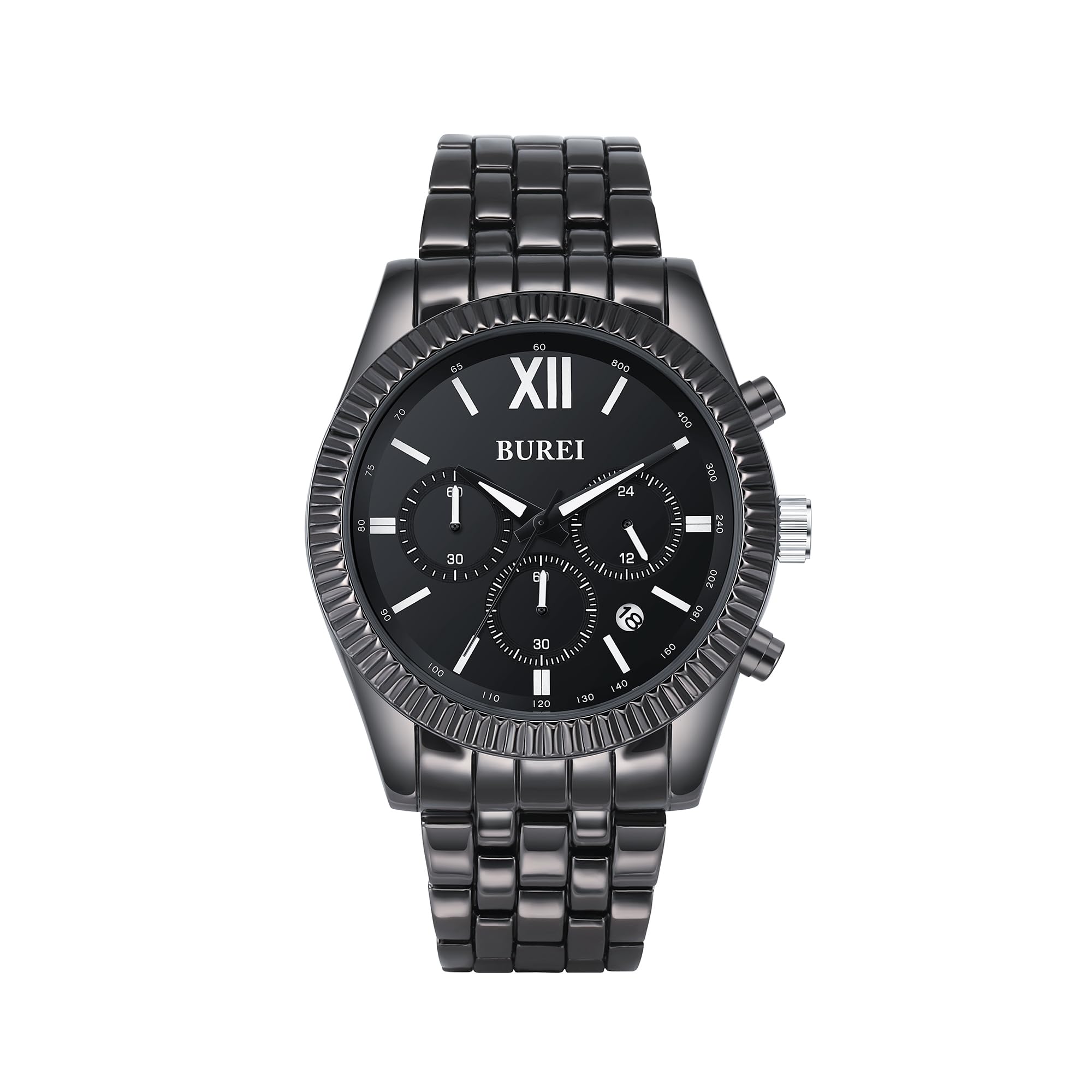 Foto 3 pulgar | Reloj Burei De Moda Para Hombre, Analógico, De Acero Inoxidable, 3 Atm - Venta Internacional.