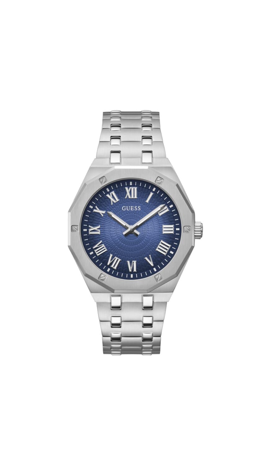 Foto 2 pulgar | Reloj Guess Para Hombre, Caja De 42 Mm, Esfera Azul, Acero Inoxidable - Venta Internacional.
