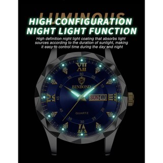 Foto 5 | Reloj Impermeable Que Brilla En La Oscuridad Con Doble Calendario Para Hombre, 43 Mm - Venta Internacional.