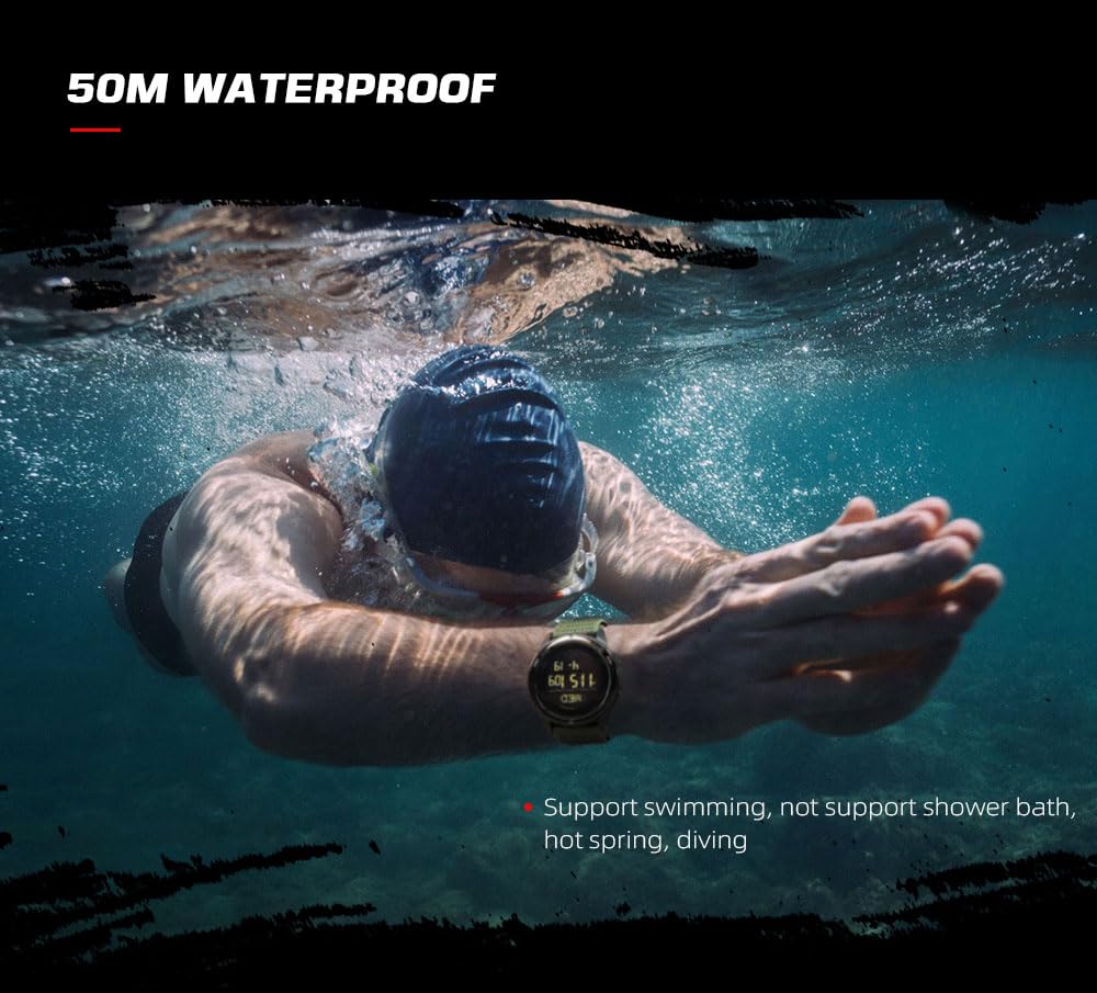 Foto 5 pulgar | Reloj North Edge De Fibra De Carbono Para Hombre, Resistente Al Agua, 50 M - Venta Internacional.