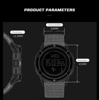Foto 6 | Reloj North Edge De Fibra De Carbono Para Hombre, Resistente Al Agua, 50 M - Venta Internacional.