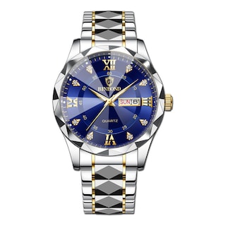 Foto 1 | Reloj Impermeable Que Brilla En La Oscuridad Con Doble Calendario Para Hombre, 43 Mm - Venta Internacional.
