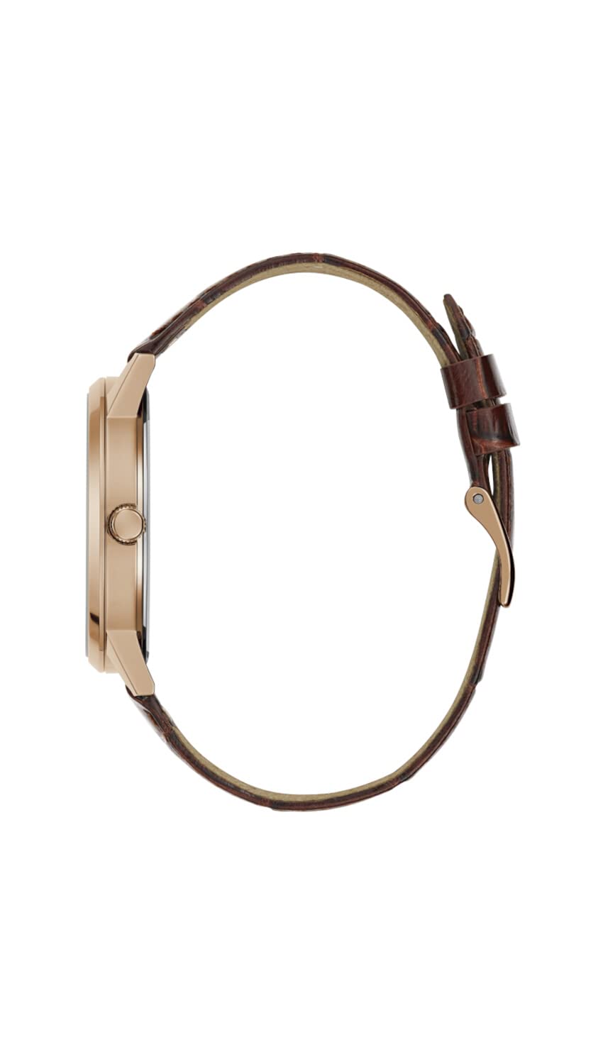 Foto 5 pulgar | Reloj Guess Para Hombre, Caja De 42 Mm, Esfera Tipo Esqueleto, Piel Marrón - Venta Internacional.