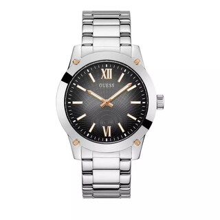Foto 1 | Reloj Guess Para Hombre Gunmetal, Caja De 44 Mm Con Correa Plateada - Venta Internacional.