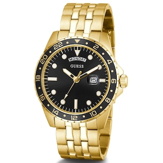 Foto 3 | Reloj Guess Dress Day-date De 44 Mm Para Hombre, Negro Y Dorado - Venta Internacional.