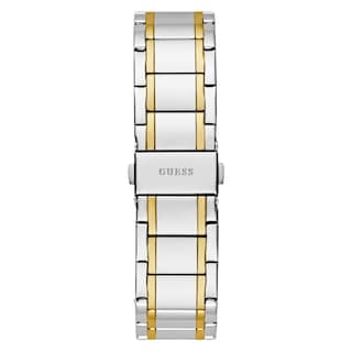 Foto 3 | Reloj Guess Para Hombre, Pulsera Bicolor, 44 Mm, Esfera Plateada - Venta Internacional.