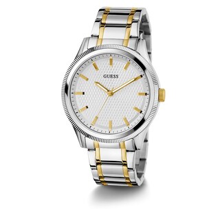 Foto 5 | Reloj Guess Para Hombre, Pulsera Bicolor, 44 Mm, Esfera Plateada - Venta Internacional.
